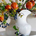 find peace at home this fall pitcher with faux autumn berries tall pin