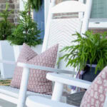 Christmas porch ideas simple neutral tall pin text box