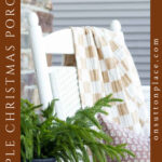 simple Christmas porch tall pin side text