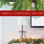 simple Christmas decor ideas rituals tall collage pin