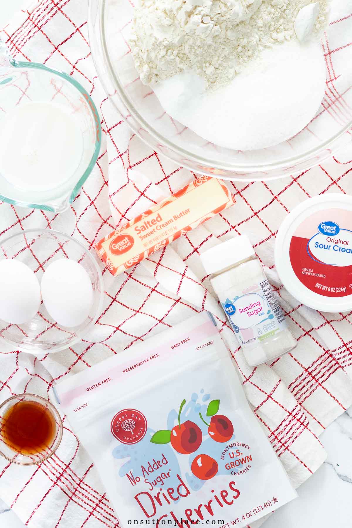 cherry muffins recipe ingredients