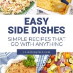 easy side dishes simple recipes that go with anything long pin