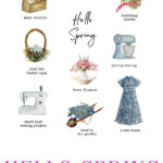 hello spring free printables wall art gift tags cottage style pin
