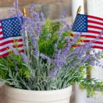 mini flag porch decor updated
