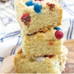 m&m cookie bars recipe tall pin