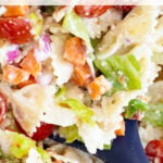BLT pasta salad recipe tall pin green