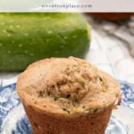 easy zucchini muffins tall pin