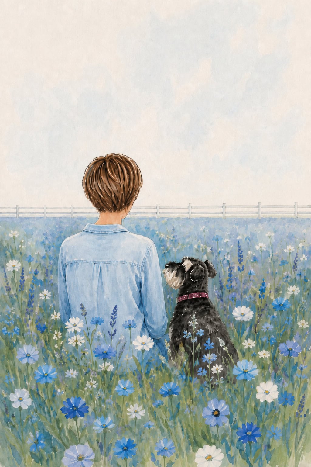 ann millie in meadow of flowers