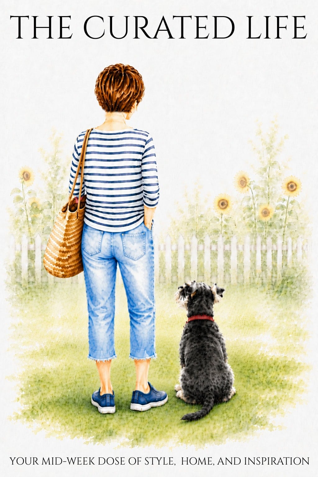 the curated life logo for blog august