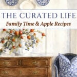 the curated life family time apple recipes pin