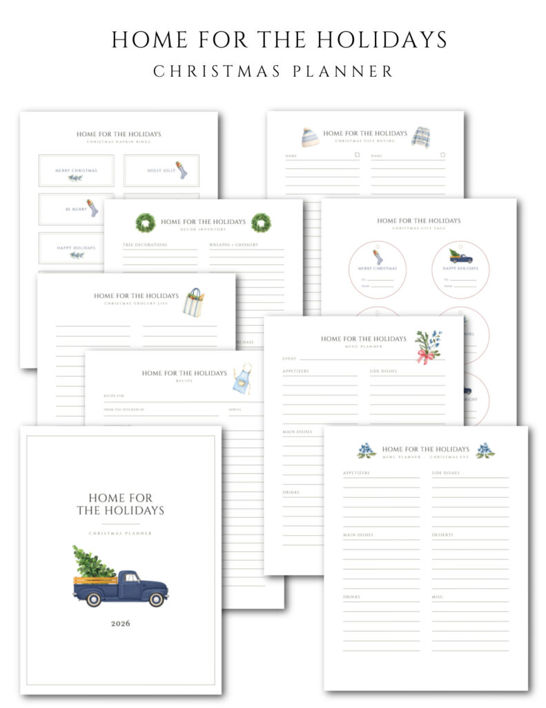free printable christmas planner graphic 2026