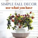 simple fall decor use what you have pin